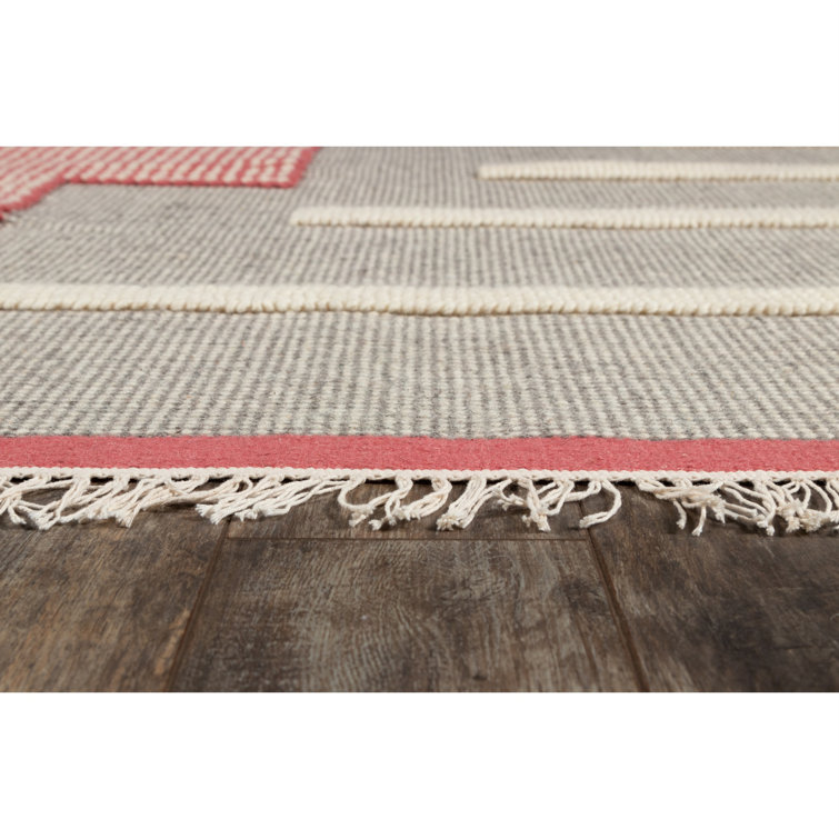 Novogratz Handmade Flatweave Wool Pink/Gray Rug & Reviews Wayfair